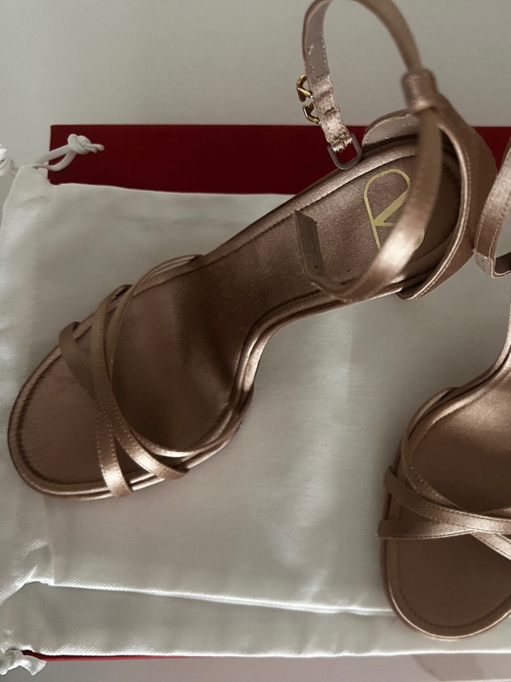 Valentino Eveninglam 120MM Satin Platform Sandals